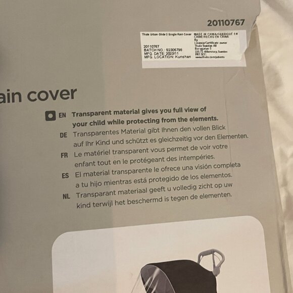 Thule Urban Glide 3 Rain Cover - Picture 3 of 4